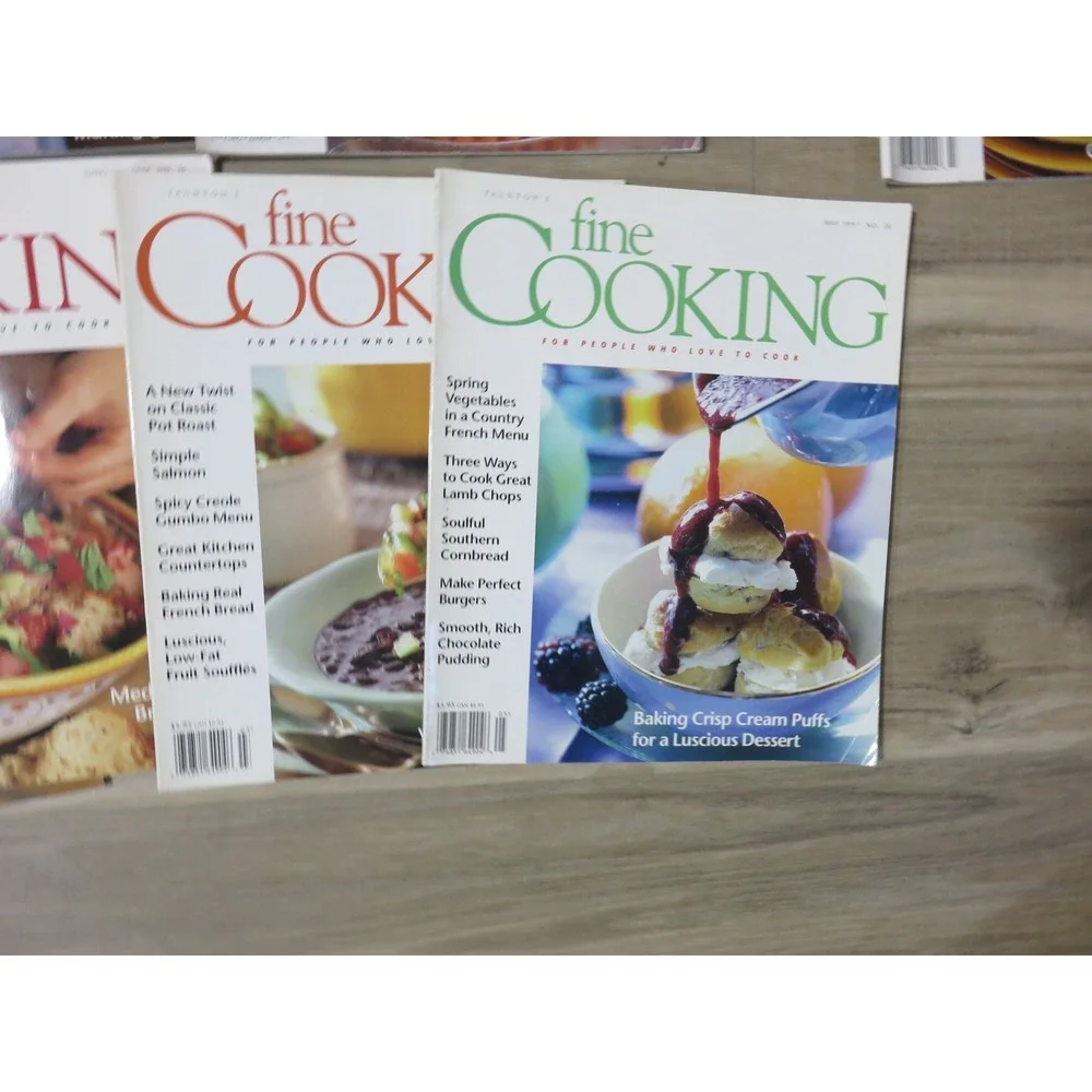Taunton Fine Cooking Magazine Lot of 14 Issues 1995-2003 Recipes Mixed